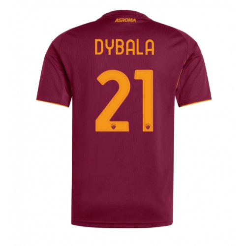 Billige Fotballdrakt AS Roma Paulo Dybala #21 Replika Hjemmedrakt 2025-26 Kortermet Billige Fotballdrakt AS Roma Paulo Dybala #21 Replika Hjemmedrakt 2025-26 Kortermet